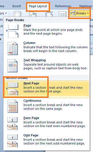 Cara membuat halaman di word 2013